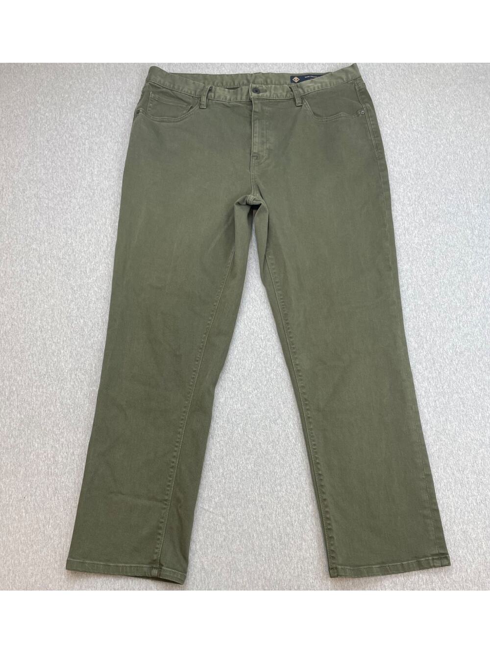 Roark Jeans Mens 40 x‎ 32 Green Cotton Blend Hwy 128 Stretch Straight Fit RD213